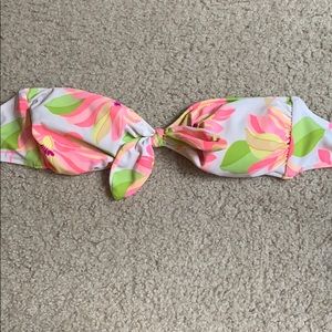 Victoria’s Secret floral bandeau bikini top